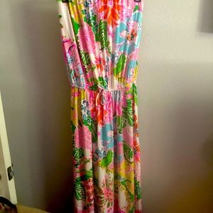 Lilly Pulitzer strapless maxi dress